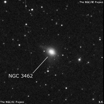 NGC 3462 - линзовидная галактика. Описание NGC 3462:, Галактика в созвездии Лев