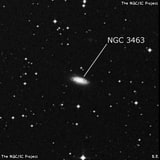NGC 3463 - спиральная галактика. Описание NGC 3463:, Галактика в созвездии Гидра
