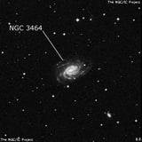 NGC 3464 - спиральная галактика с баром. Описание NGC 3464:, Галактика в созвездии Гидра