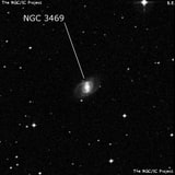 NGC 3469 - спиральная галактика с баром. Описание NGC 3469:, Галактика в созвездии Чаша
