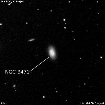 NGC 3471 - спиральная галактика. Описание NGC 3471:, Галактика в созвездии Большая Медведица