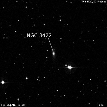 NGC 3472 - линзовидная галактика. Описание NGC 3472:, Объект глубокого космоса в созвездии Чаша