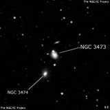 NGC 3473 - спиральная галактика с баром. Описание NGC 3473:, Галактика в созвездии Лев