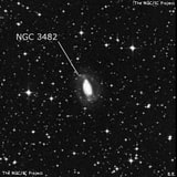 NGC 3482 - спиральная галактика с баром. Описание NGC 3482:, Галактика в созвездии Паруса