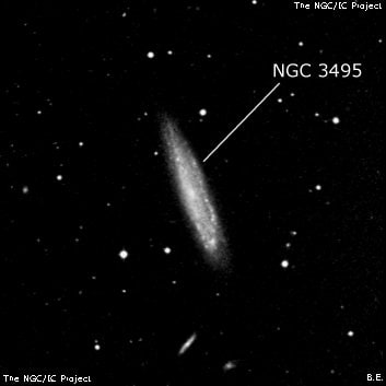 NGC 3495 - галактика. Описание NGC 3495:, Галактика в созвездии Лев