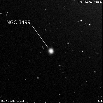 NGC 3499 - линзовидная галактика. Описание NGC 3499:, Галактика в созвездии Большая Медведица