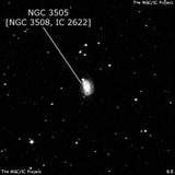 NGC 3505 - спиральная галактика. Описание NGC 3505:, Галактика в созвездии Чаша