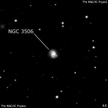NGC 3506 - спиральная галактика. Описание NGC 3506:, Галактика в созвездии Лев