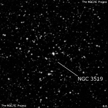 NGC 3519 - рассеянное скопление звёзд. Описание NGC 3519:, Рассеянное скопление в созвездии Киль