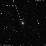 NGC 3520 - галактика. Описание NGC 3520:, Галактика в созвездии Чаша