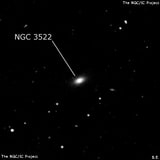 NGC 3522 - эллиптическая галактика. Описание NGC 3522:, Галактика в созвездии Лев