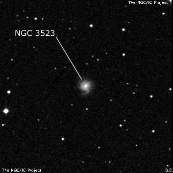 NGC 3523 - галактика. Описание NGC 3523:, Галактика в созвездии Дракон