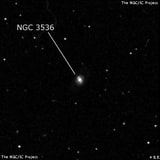 NGC 3536 - спиральная галактика с баром. Описание NGC 3536:, Галактика в созвездии Большая Медведица