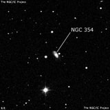 NGC 354 - спиральная галактика с баром. Описание NGC 354:, Галактика в созвездии Рыбы