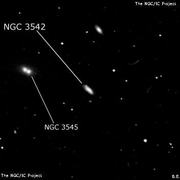 NGC 3542 - спиральная галактика с баром. Описание NGC 3542:, Галактика в созвездии Большая Медведица