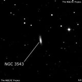 NGC 3543 - спиральная галактика. Описание NGC 3543:, Галактика в созвездии Большая Медведица