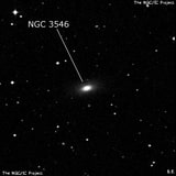 NGC 3546 - галактика. Описание NGC 3546:, Галактика в созвездии Чаша