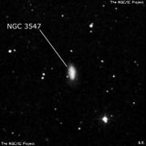 NGC 3547 - спиральная галактика. Описание NGC 3547:, Галактика в созвездии Лев