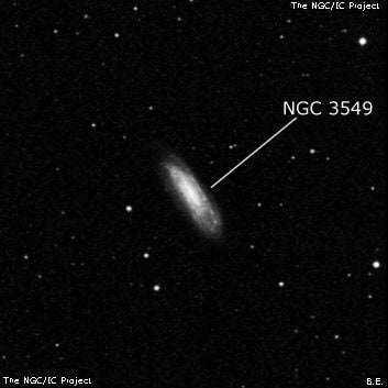 NGC 3549 - спиральная галактика. Описание NGC 3549:, Галактика в созвездии Большая Медведица