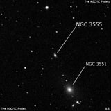 NGC 3555 - линзовидная галактика. Описание NGC 3555:, Галактика в созвездии Лев
