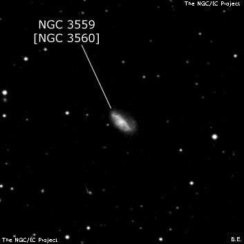 NGC 3559 - галактика. Описание NGC 3559:, Объект глубокого космоса в созвездии Лев