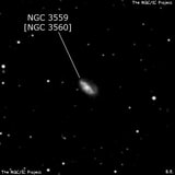 NGC 3559 - галактика. Описание NGC 3559:, Объект глубокого космоса в созвездии Лев