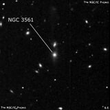 NGC 3561 - спиральная галактика с баром. Описание NGC 3561:, Галактика в созвездии Большая Медведица