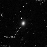 NGC 3562 - эллиптическая галактика. Описание NGC 3562:, Галактика в созвездии Дракон