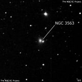 NGC 3563 - спиральная галактика с баром. Описание NGC 3563:, Галактика в созвездии Лев
