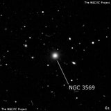 NGC 3569 - линзовидная галактика. Описание NGC 3569:, Галактика в созвездии Большая Медведица