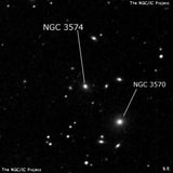 NGC 3574 - галактика. Описание NGC 3574:, Галактика в созвездии Лев