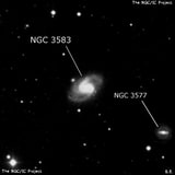 NGC 3583 - спиральная галактика с баром. Описание NGC 3583:, Галактика в созвездии Большая Медведица