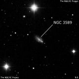 NGC 3589 - спиральная галактика с баром. Описание NGC 3589:, Галактика в созвездии Большая Медведица