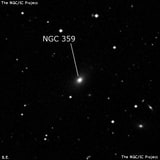 NGC 359 - галактика. Описание NGC 359:, Галактика в созвездии Кит