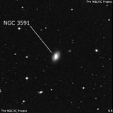 NGC 3591 - линзовидная галактика. Описание NGC 3591:, Галактика в созвездии Чаша