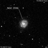 NGC 3596 - спиральная галактика с баром. Описание NGC 3596:, Галактика в созвездии Лев