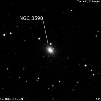 NGC 3598 - галактика. Описание NGC 3598:, Галактика в созвездии Лев