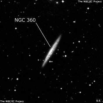 NGC 360 - галактика. Описание NGC 360:, Галактика в созвездии Тукан