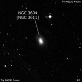 NGC 3604 - спиральная галактика. Описание NGC 3604:, Объект глубокого космоса в созвездии Лев