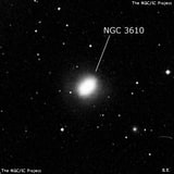 NGC 3610 - эллиптическая галактика. Описание NGC 3610:, Галактика в созвездии Большая Медведица