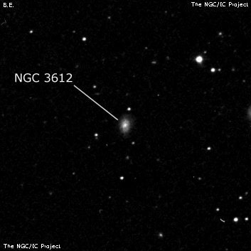 NGC 3612 - галактика. Описание NGC 3612:, Галактика в созвездии Лев