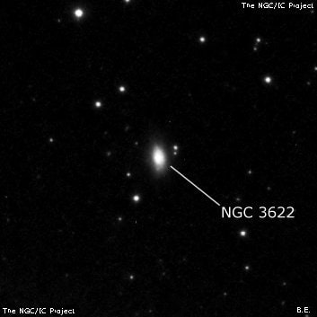 NGC 3622 - галактика. Описание NGC 3622:, Галактика в созвездии Большая Медведица