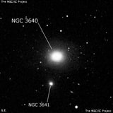 NGC 3640 - эллиптическая галактика. Описание NGC 3640:, Галактика в созвездии Лев