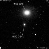 NGC 3641 - эллиптическая галактика. Описание NGC 3641:, Галактика в созвездии Лев