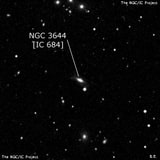 NGC 3644 - спиральная галактика. Описание NGC 3644:, Галактика в созвездии Лев