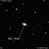 NGC 3648 - линзовидная галактика. Описание NGC 3648:, Галактика в созвездии Большая Медведица