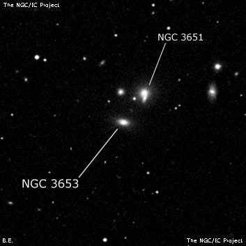 NGC 3653 - галактика. Описание NGC 3653:, Галактика в созвездии Лев