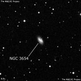 NGC 3654 - галактика. Описание NGC 3654:, Галактика в созвездии Большая Медведица