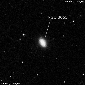 NGC 3655 - спиральная галактика. Описание NGC 3655:, Галактика в созвездии Лев