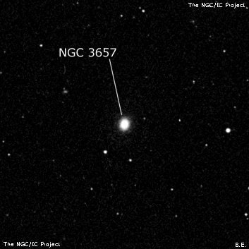 NGC 3657 - спиральная галактика с баром. Описание NGC 3657:, Галактика в созвездии Большая Медведица